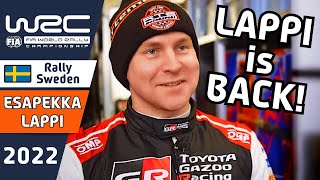 Esapekka Lappi is back in a Toyota Yaris Rally1 Rally Car at WRC Rally Sweden 2022 [upl. by Omor35]