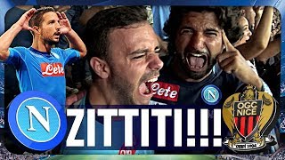 NAPOLI 20 NIZZA  ZITTITI LIVE REACTION GOL CURVA B CHAMPIONS LEAGUE HD [upl. by Neri]