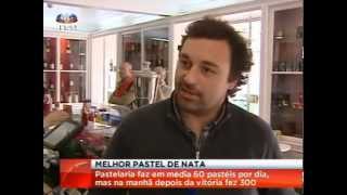 Melhor Pastel de Nata de Lisboa  Pastelaria Aloma  Reportagem SIC [upl. by Ecertak]