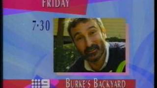 Burkes Backyard Channel 9 promo 1995 guest Kim Beazley [upl. by Rayle]