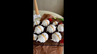 Perfect Meringue with Cream Fluffy and Delicious Recipe [upl. by Sum]