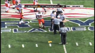 2012 VHSL Group AA Div 3 Football Championships Brookville vs James Monroe [upl. by Brick]