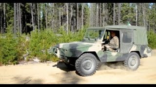 Bombardier Iltis on forest sand trails [upl. by Elfie816]