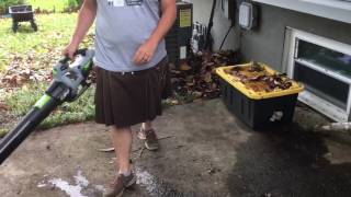 Ryobi 56v battery powered leaf blower REVIEW [upl. by Ecitsuj51]