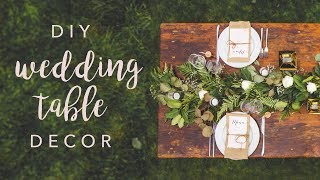 DIY WEDDING TABLE DECOR SWOONS [upl. by Werda]