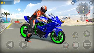 Xtreme Sports Motorcycle Police Inspector SUV Car Escaping Highway OneWheeling  Android Gameplay [upl. by Gotthard184]