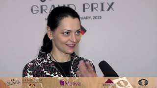 Interview with Alexandra Kosteniuk  FIDE Womens Grand Prix in Munich  2 Round [upl. by Einhpad]