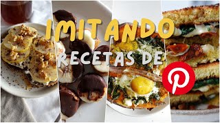 🥑🍽️ Imitando recetas de Pinterest🥗🍳 ¿Qué como en un día [upl. by Enyalaj]