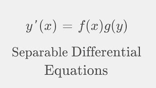 Separable Differential Equations An Abstract Proof [upl. by Lanna82]