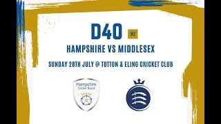 Hampshire CC D40 vs Middlesex CC D40 [upl. by Heck]