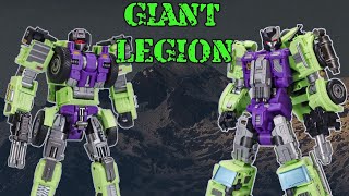 Mecha Invasion Giant Legion GLA01 LOADERand GLA02 MIXER transformers 3rdpartytransformers [upl. by Akemit]