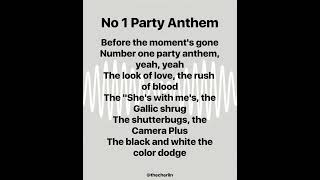 No 1 Party Anthem am arcticmonkeys music lyrics [upl. by Leanard983]