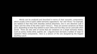 Componential analysis  Componential analysis in semantics notes [upl. by Treblih]