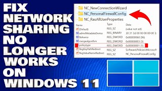 How To Fix Network Sharing No Longer works on Windows 1110 Solution [upl. by Enilorac]