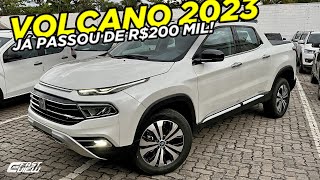 NOVA FIAT TORO VOLCANO DIESEL 2023 COM VOLANTE DO PULSE FICOU MAIS CARA [upl. by Dlawso]