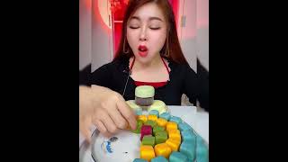 Asmr eating ice cream Blu berry mango avocado Crispy delicious short video [upl. by Okkin]