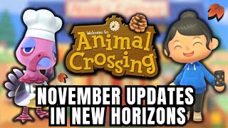 November Updates in Animal Crossing New Horizons [upl. by Drewett]