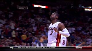 BEST QUALITY  Dwayne Wade Beast Dunk on Kendrick Perkins HD [upl. by Aniles]