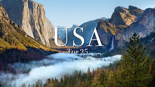 Top 25 Places To Visit In The USA [upl. by Relyc904]