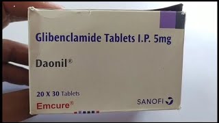 Daonil Tablet  Glibenclamide Tablets IP 5mg  Daonil Tablet Uses Side effects Benefit Dosage Review [upl. by Emalia739]