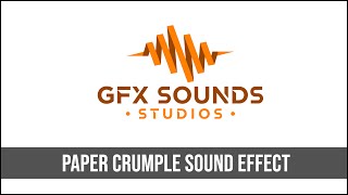 Paper Crumple Sound Effect [upl. by Akiret]