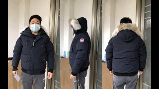 Canada Goose Chilliwack Bomber Down Jacket Review amp Try On [upl. by Aerdua]