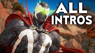 MORTAL KOMBAT 11 Spawn All Intros Dialogue Character Banter MK11 [upl. by Park]