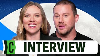 Scarlett Johansson and Channing Tatum Interview Fly Me to The Moon and Directorial Debuts [upl. by Inaluiak]