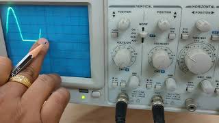 Lab Demonstration of Half Wave Rectifier [upl. by Shuler]