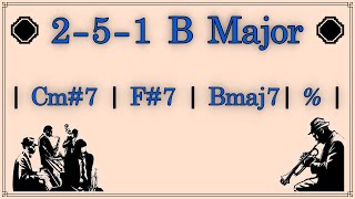 251 B Major Backing Track [upl. by Llertnauq775]