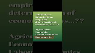 Econometrics shortvideo [upl. by Sapphera]