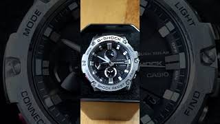 GSHOCK GSTＢ100 時刻合わせ [upl. by Noryb]