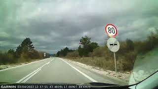 DRIVE 1782 ImotskiSplit Croatia timelapse 4x Read Description [upl. by Rodrique]