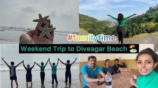 Pune to Diveagar Beach toad trip🌊  Diveagar Fish 🎣 Market  One day trip with family 😍 [upl. by Turino]