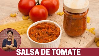 Como hacer salsa de tomate casera y como almacenar en casa  Salsa de tomate para pizza o pasta [upl. by Alonso]