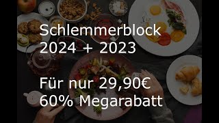 Schlemmerblock 2024  2023 60 Rabatt [upl. by Nohtanhoj736]