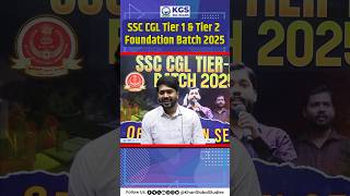 SSC CGL TIER I amp II FOUNDATION BATCH 2025  Registration Start 🤩 ssccgl ssccgltier1 cgltier2 kgs [upl. by Mcgregor]