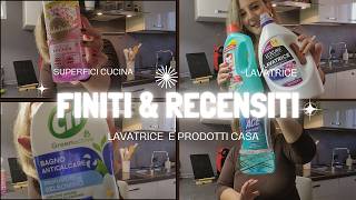 FINITI RECENSITIDETERSIVI LAVATRICE E PULIZIA CASA detersivi haul casa pulizie [upl. by Nekcarb767]