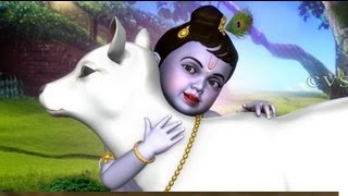 Tharangam Tharangam 3D Animation Rhymes  Krishna Songs [upl. by Aissat240]