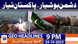 Geo News Headlines 9 PM  24 Oct 2023 [upl. by Burgwell365]