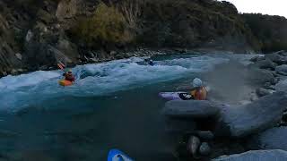 Whitewater Kayaking Kawarau Dogleg [upl. by Sukramed]