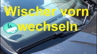 VW Tiguan Wischerblätter vorn wechseln Tiguan Wischer wechseln Wischer Servicestellung [upl. by Astiram]