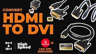 hdmi to dvi cable  dvi to hdmi adapter  sky tech [upl. by Rue]