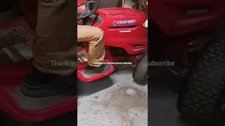 will it start and run after buying from a person and adjusting the valve TroyBilt riding lawn mower [upl. by Wira]