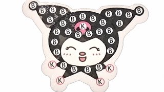 Sanrio Kuromi Diamond Painting Art Sticker [upl. by Lainad]