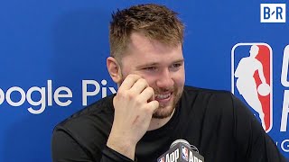 Luka Doncic Downplays Trash Talk After GameWinner I was speaking Slovenian  2024 NBA Playoffs [upl. by Dominy448]