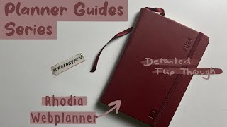 Rhodia Webplanner  Detailed Planner Flip Through  Planner Guides Series [upl. by Nnyleuqcaj334]