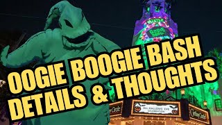 Oogie Boogie Bash Thoughts amp Details 2023 [upl. by Lledor995]