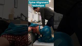 Spine Alignment technique chiropractic chiropractor wellness health backpain neckpain asmr [upl. by Anora]