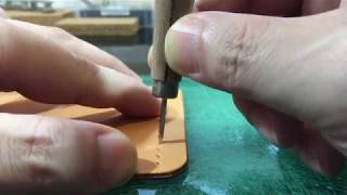 Hand Stitching Leather  Part 1  Leather Craft  Saddle Stitch [upl. by Gaylor850]